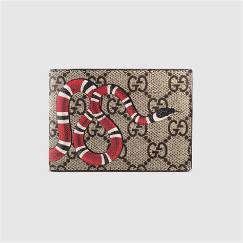 gucci supreme gg wallet|gucci snakeskin wallet.